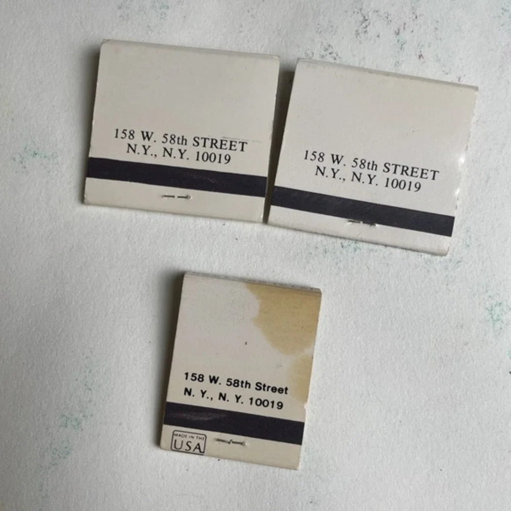 Pasta Lovers‎ Restaurant NYC Matchbook Lot of 3 – 158 W 58th St New York NY VTG